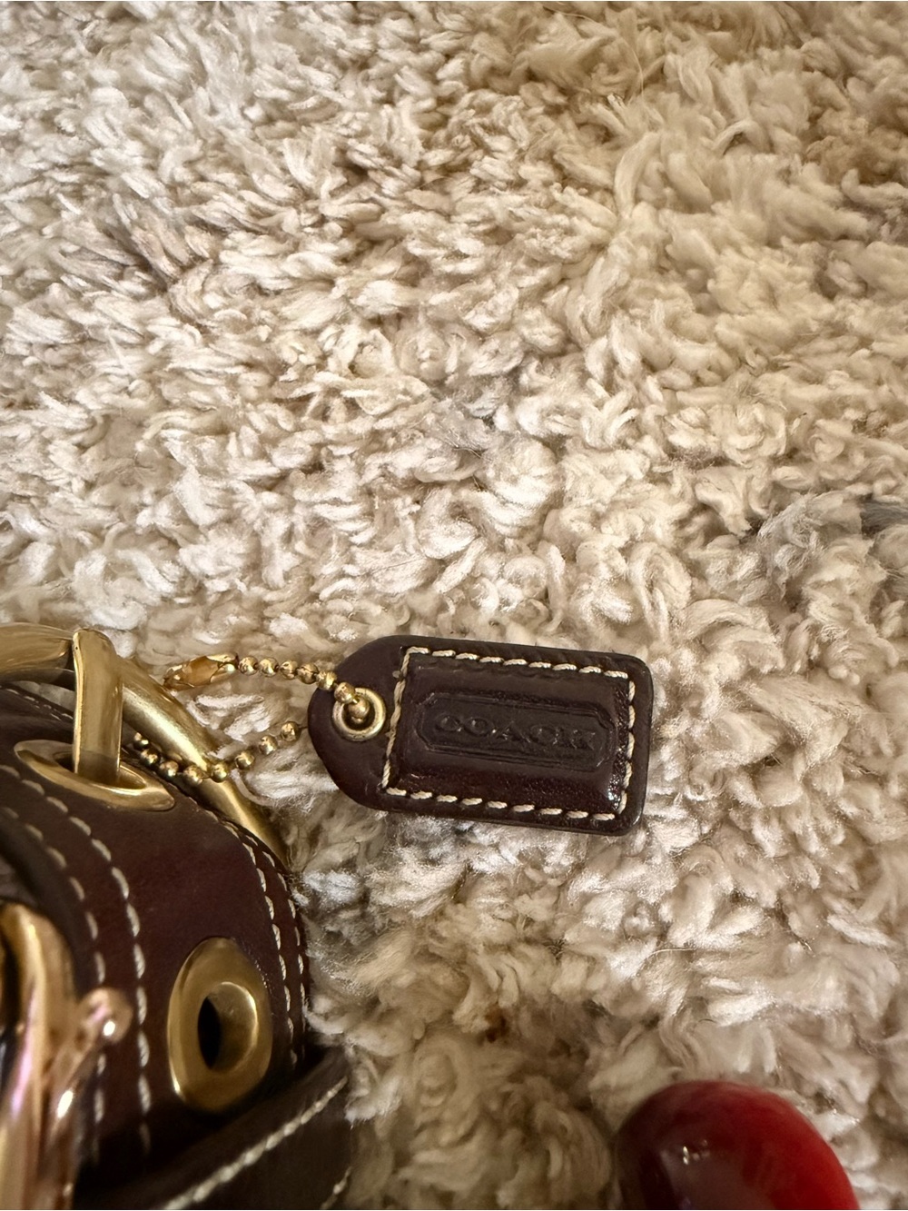 Coach Tan/Brown Signature Canvas Shoulder Bag - Picture 4 of 12